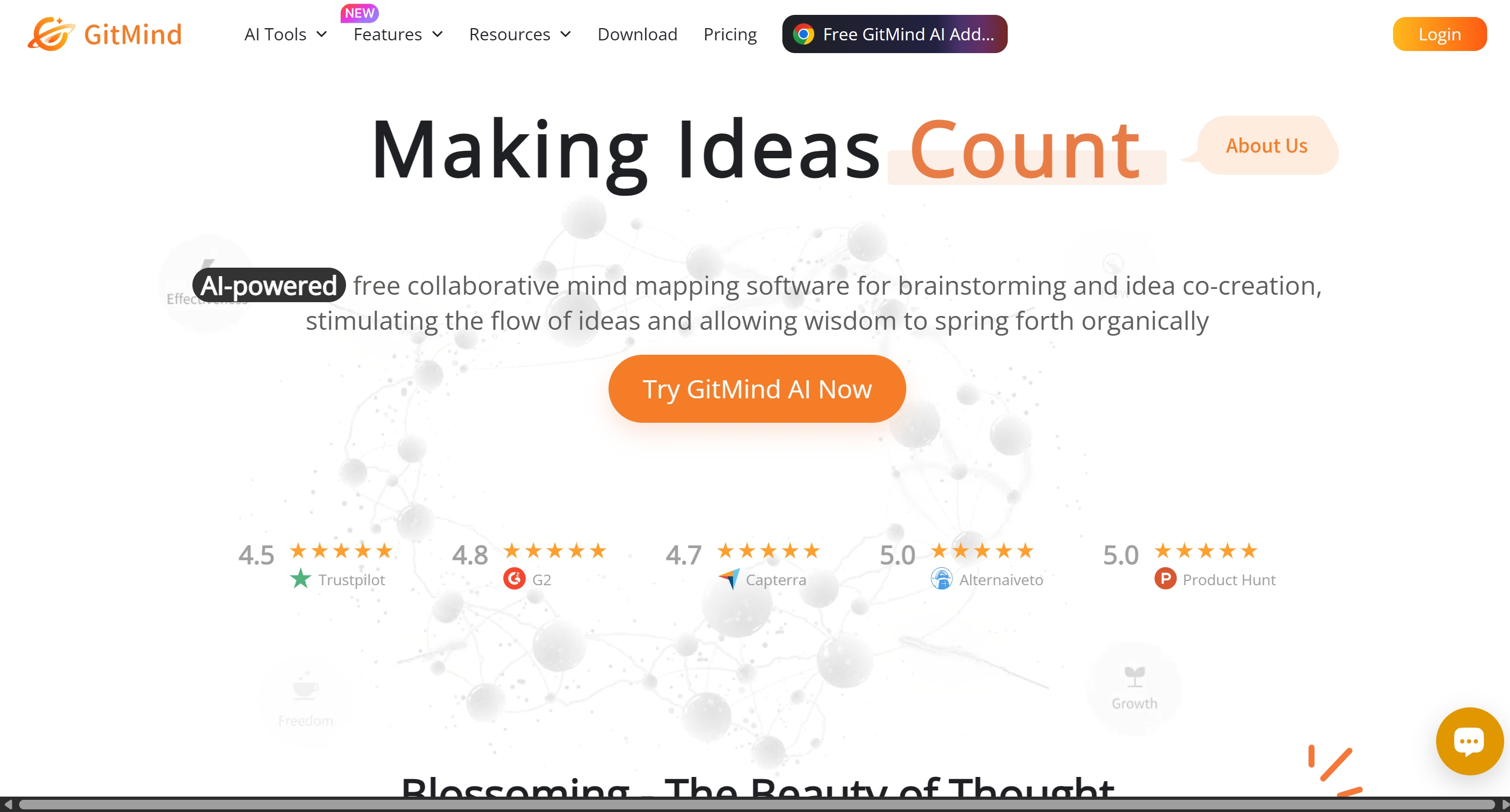 gitmind-homepage-screenshot