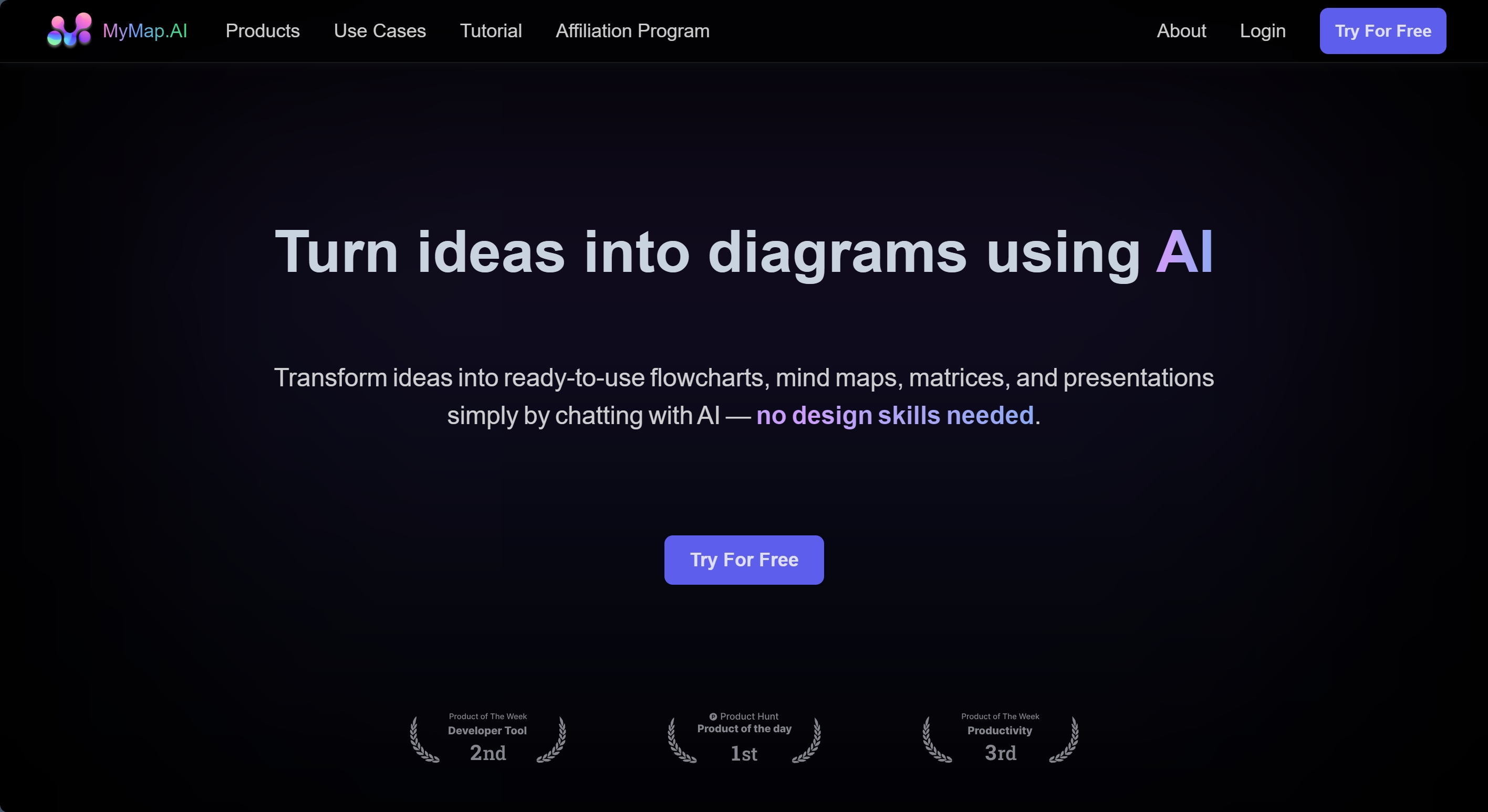 mymap-ai-homepage-screenshot